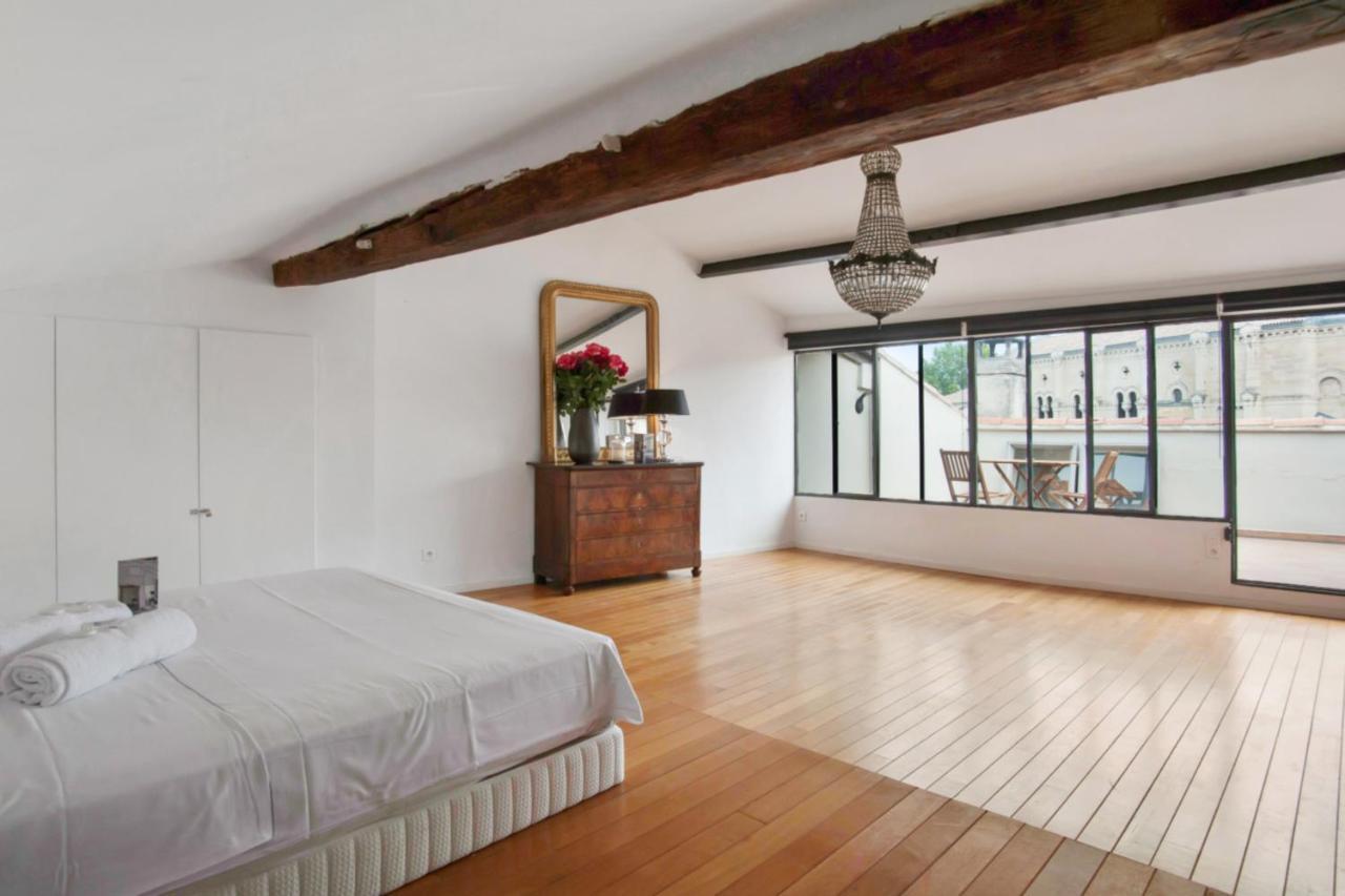 Charming And Large Duplex Flat With Beautiful Terrace In Avignon Apartment Exterior foto